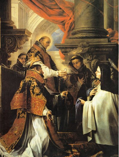 La communion de Sainte Thérèse - Juan Martín Cabezalero